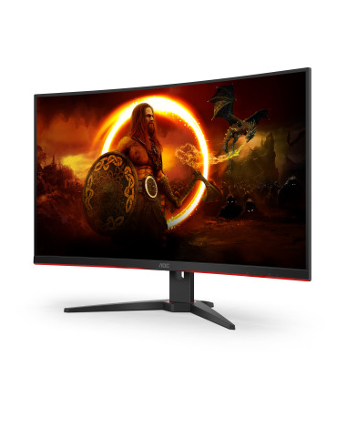 Monitor 31.5" AOC CQ32G2SE BK, Curved 1500R, Gaming, QHD 2560*1440, 165 Hz, 1 ms, VA, WLED, Flicker free, Free sync Premium, 16 