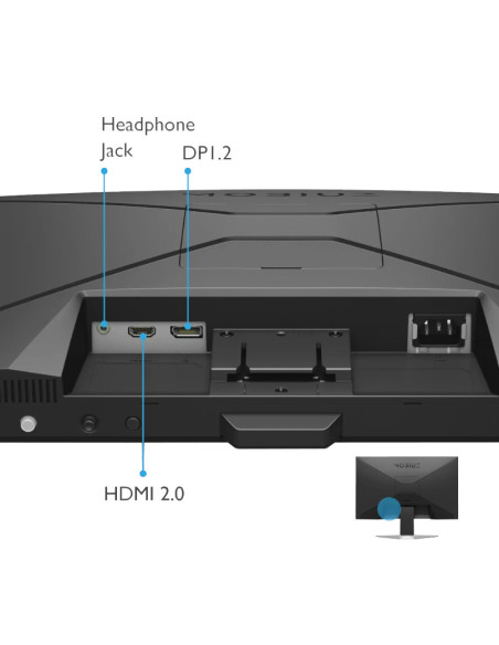 Monitor 23.8" BenQ EX240N, VA, FHD 1920* 1080, 250 cd  mp, HDR10, 3000 1, 178  178, 4 ms, 165 Hz, Anti-Glare, boxe 2.5Wx2, mufa