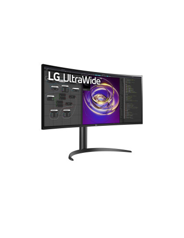 Monitor 34" LG 34WP85CN-B, QHD 3440*1440, IPS, 21 9, 300 cd  mp, 1000 1, 5 ms GTG  1 ms MBR, 178  178, curbat, HDR 10, Flicker s