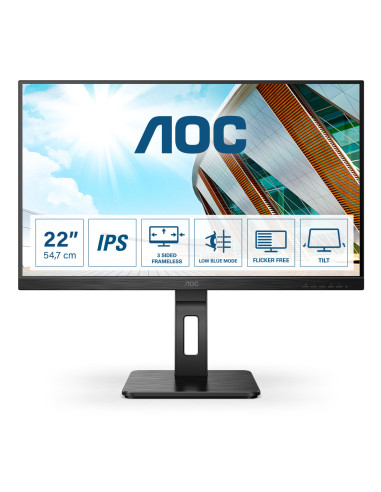 MONITOR AOC 22P2Q 21.5 inch, Panel Type  IPS, Backlight  WLED, Resolution  1920 x 1080, Aspect Ratio  16 9,  Refresh Rate 75Hz,