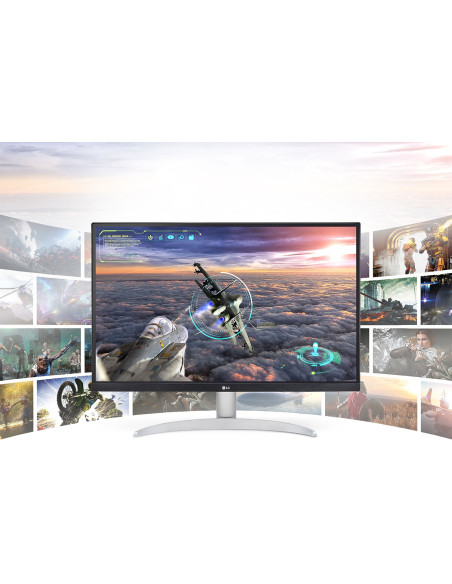 Monitor 27" LG 27UP650-W, 4K UHD 3840* 2160, IPS, 16 9, 400 cd mp, 1200 1, 178  178, 5 ms, HDR 10, DisplayHDR 400, AMD FreeSync,
