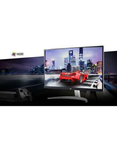 Monitor 27" LG 27UP650-W, 4K UHD 3840* 2160, IPS, 16 9, 400 cd mp, 1200 1, 178  178, 5 ms, HDR 10, DisplayHDR 400, AMD FreeSync,