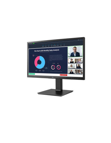 Monitor 23.8" LG 24BP750C-B, FHD 1920* 1080, 16 9, IPS, 250 cd  mp, 1000 1, 178  178, 5 ms, Flicker safe, Camera, HDMI, DP, USB-