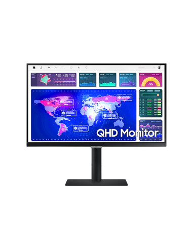 Monitor 24" SAMSUNG LS24A600NWUXEN, IPS, QHD 2560*1440, 5 ms, 300 cd  mp, 1000 1, 16 9, 178 178, HDMI, DP, VESA 100*100, culoare