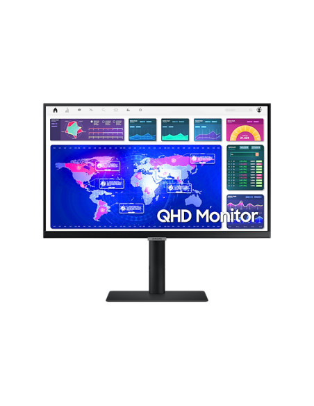 Monitor 24" SAMSUNG LS24A600NWUXEN, IPS, QHD 2560*1440, 5 ms, 300 cd  mp, 1000 1, 16 9, 178 178, HDMI, DP, VESA 100*100, culoare