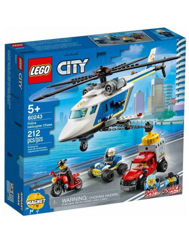 Lego City Urmarire Cu Elicopterul Politiei 60243,60243