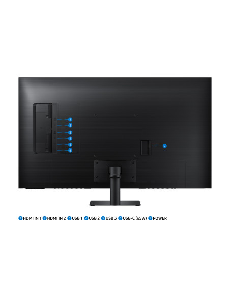 Monitor 43" Samsung LS43BM700UUXEN, 4K 3840* 2160, VA, 16 9, 300 cd  mp, 5.000 1, HDR10, 4 ms, 178  178, Max 60Hz, Eye Saver Mod
