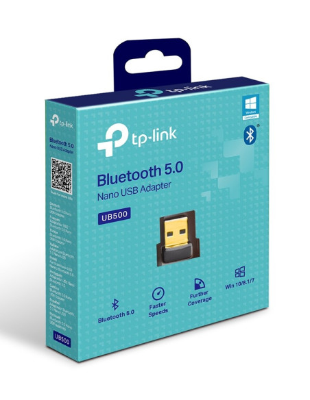 TP-LINK Adaptor USB Nano Bluetooth 5.0,  Bluetooth 5.0, compatibilă cu Bluetooth V4.0 3.0 2.1 2.0 1.1, Windows