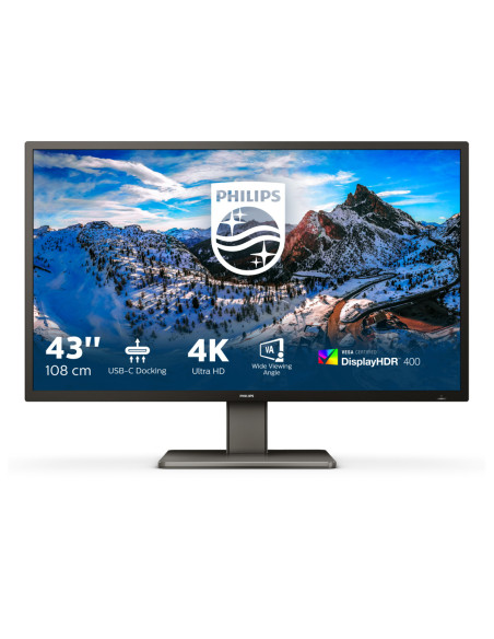 Monitor LED PHILIPS 439P1, 42.51", UHD VA, 4 ms, 60 Hz,