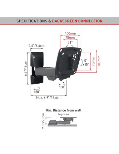 Barkan TV Wall Mount 13"-29",,E130.B