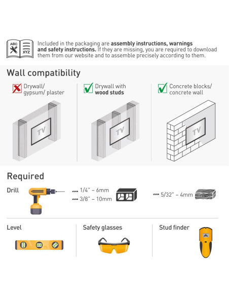 Suport TV plat/curbat de perete cu 2 brate Barkan BM464XL, 13"- Suport TV plat/curbat de perete cu 2 brate Barkan BM464XL, 13"-