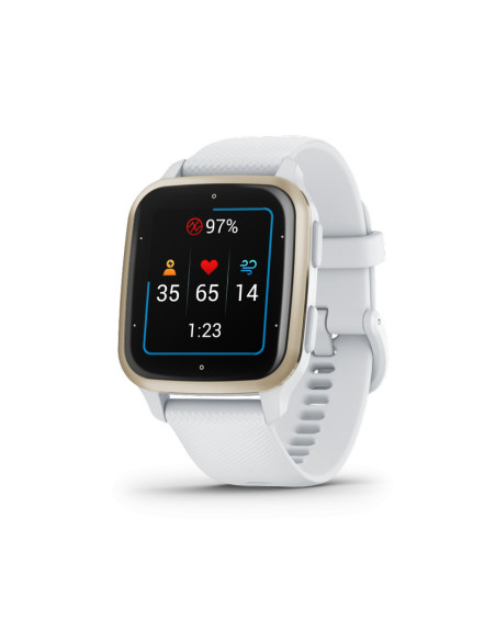 Ceas Smartwatch Garmin Venu SQ2 - Cream Gold Bezel with White