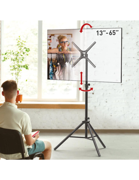Suport tripod portabil de podea pentru TV plat/curbat Barkan