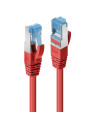 Cablu Lindy 1m Cat.6A S/FTP LSZH Network Cable, Red RJ45, M/M