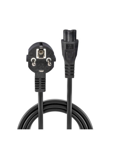 Cablu alimentare schuko Lindy IEC C5, 2m, negru Description