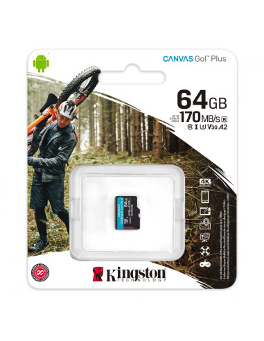 Card de Memorie SD Card Kingston Canvas GO Plus, 64GB