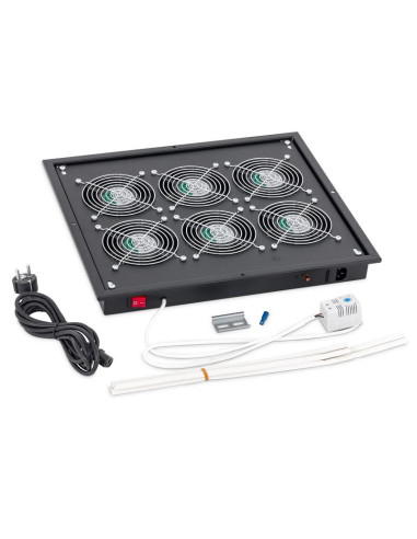 Panou ventilatie Triton pentru rack de podea 19", 6