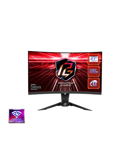 Monitor Gaming Asrock PG27Q15R2A, diagonala: 27", Aspect: 16:9, anti-glare, Rezolutie: 2560 x 1440, Refresh rate: 165Hz, Luminoz