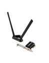 ASUS PCE-AXE59BT Wifi si Bluetooth 5.2 PCIe adapter, WI-FI 6, 2.4GHz   5GHz   6GHz, greutate  78.4G, 2 x Antene externe, PCI-Exp