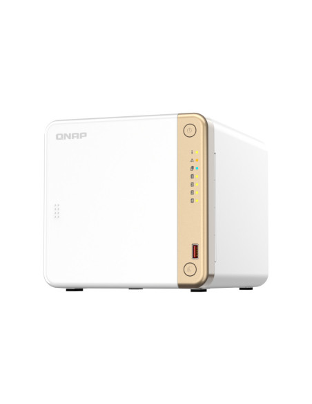 NAS QNAP 462 4-Bay, CPU Intel Celeron N5105 N5095 4-core 4-thread Processor, RAM 2GB DDR4 SODIMM (1 x 2GB), max. 16GB (2 DIMMs),