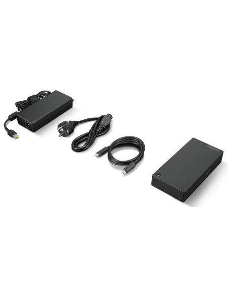 Lenovo USB-C Dock (Windows Only), Video Ports  2 x Display Port,1 x HDMI Port, Output Power  65W with 90W power adapter