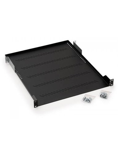 Raft fix perforat Triton 19 inchi, 1U/850, capacitate incarcare 40kg, Negru
