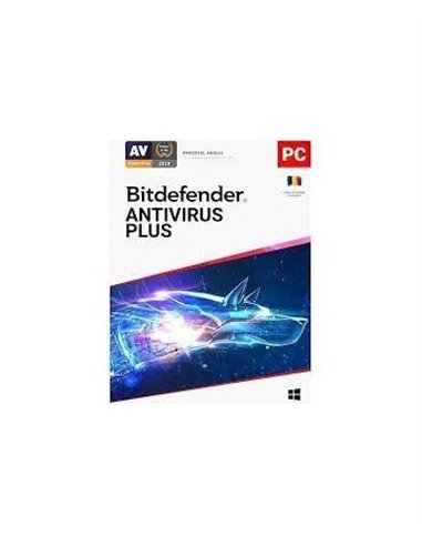 Licenta retail Bitdefender Antivirus Plus - protectie de bazapentru PC- uri Windows, valabila pentru 2 ani, 3 dispozitive,