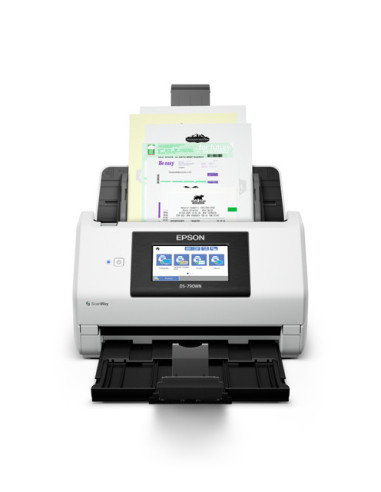 Scanner Epson DS-790WN, dimensiune A4, tip sheetfed, viteza scanare  45ppm alb-negru si color, rezolutie optica 600x600dpi, ADF