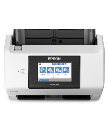 Scanner Epson DS-790WN, dimensiune A4, tip sheetfed, viteza scanare  45ppm alb-negru si color, rezolutie optica 600x600dpi, ADF