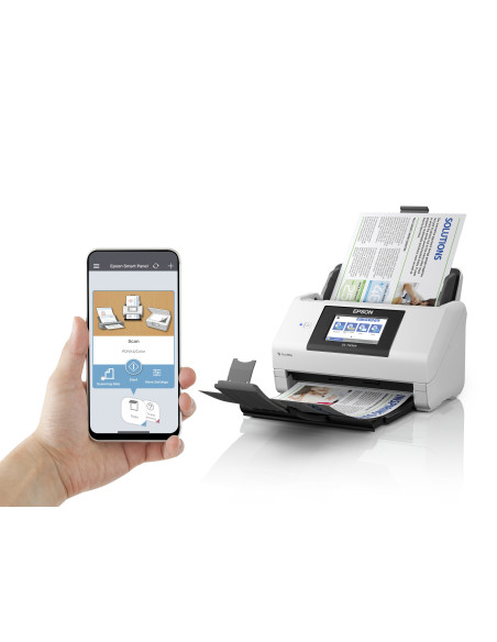 Scanner Epson DS-790WN, dimensiune A4, tip sheetfed, viteza scanare  45ppm alb-negru si color, rezolutie optica 600x600dpi, ADF