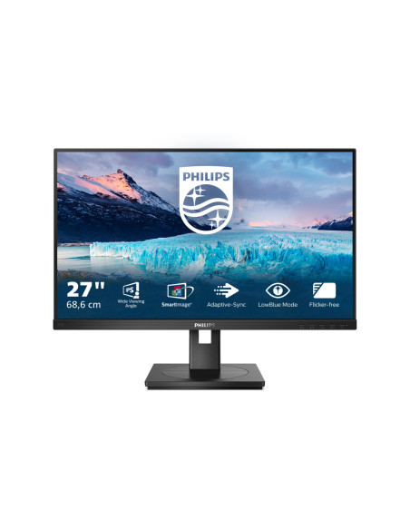 Monitor LED PHILIPS 272S1M, 27inch, FHD IPS, 4ms, 75Hz, negru