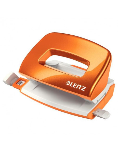 Perforator 10 Coli Model Mini 5060 Leitz Portocaliu Metalizat Perforator 10 Coli Model Mini 5060 Leitz Portocaliu Metalizat