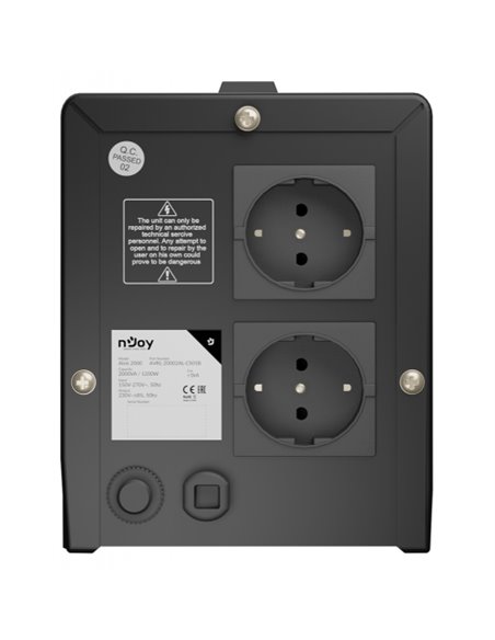 Stabilizator de tensiune nJoy Alvis 2000, 2000VA/1200W, LCD Display