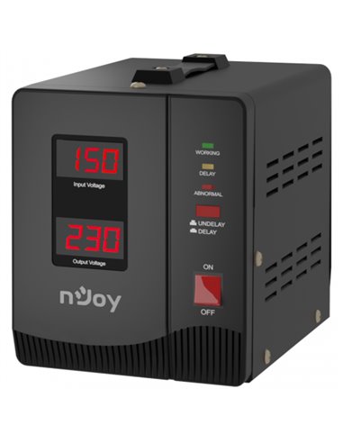 Stabilizator de tensiune nJoy Alvis 2000, 2000VA/1200W, LCD Display