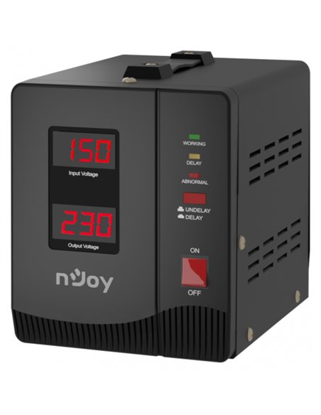 Stabilizator de tensiune nJoy Alvis 2000, 2000VA/1200W, LCD Display