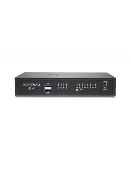 Firewall SonicWall model TZ370 8xGbE 2xUSB 3.0 firewall