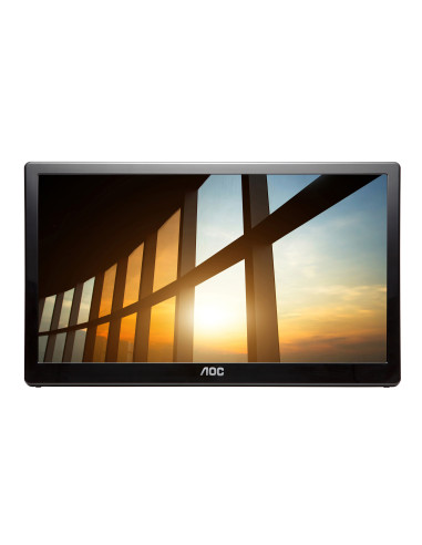 Monitor portabil 15.6" AOC I1659FWUX, FHD 1920*1080, 60 Hz, WLED, IPS, 16 9, 5 ms, 220 cd  mp, 700 1, 160 160, USB, Negru