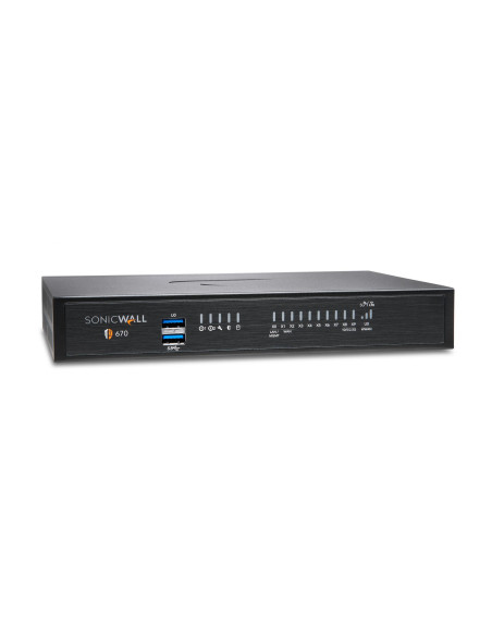 Firewall SonicWall model TZ670 8xGbE 2xUSB 3.0 firewall