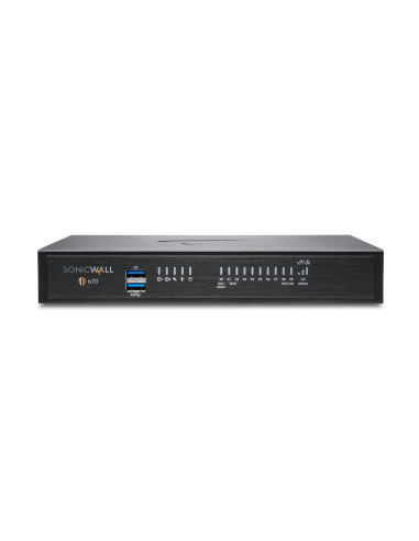 Firewall SonicWall model TZ670 8xGbE 2xUSB 3.0 firewall