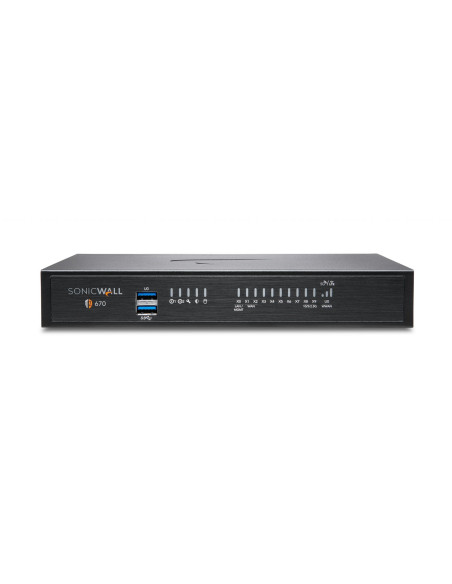Firewall SonicWall model TZ670 8xGbE 2xUSB 3.0 firewall