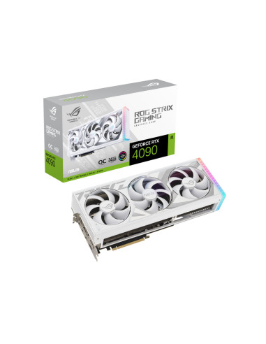 Placa video Asus ROG Strix GeForce RTX 4090 OC White Edition