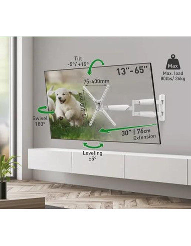 Barkan TV Wall Mount 13"- 65",BM343XLW