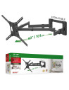 Suport TV plat/curbat de perete cu 2 brate Barkan BM464XL, 13"-