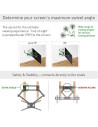 Suport TV plat/curbat de perete cu 2 brate Barkan BM464XL, 13"-