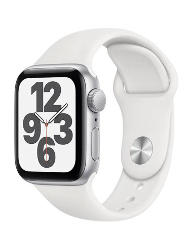 Apple Watch SE2 Cellular 44mm Silver Aluminium Case with White