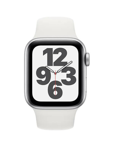Apple Watch SE2 Cellular 44mm Silver Aluminium Case with White