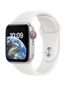 Apple Watch SE2 Cellular 40mm Silver Aluminium Case with White
