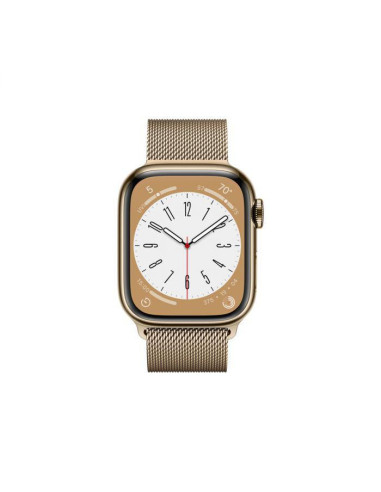 Apple Watch S8 Cellular 45mm Gold Stainless Steel Case with