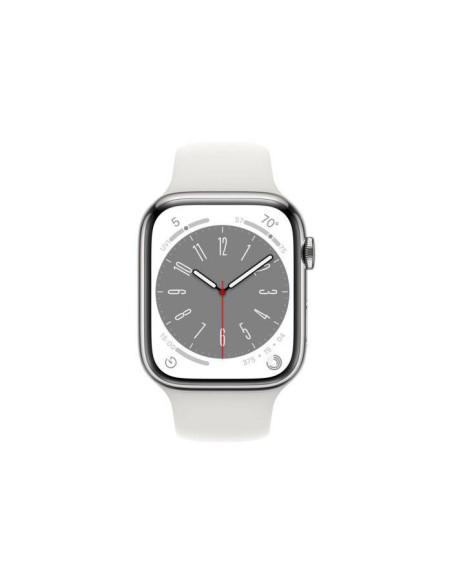 Apple Watch S8 Cellular 45mm Silver Stainless Steel Case with
