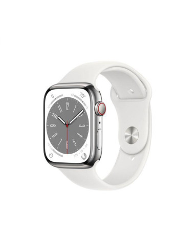 Apple Watch S8 Cellular 45mm Silver Stainless Steel Case with